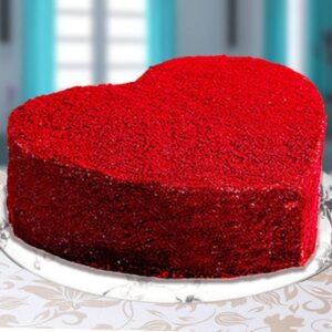 Red Velvet Heart Cake