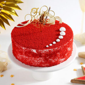 Red Velvet New Year Cake